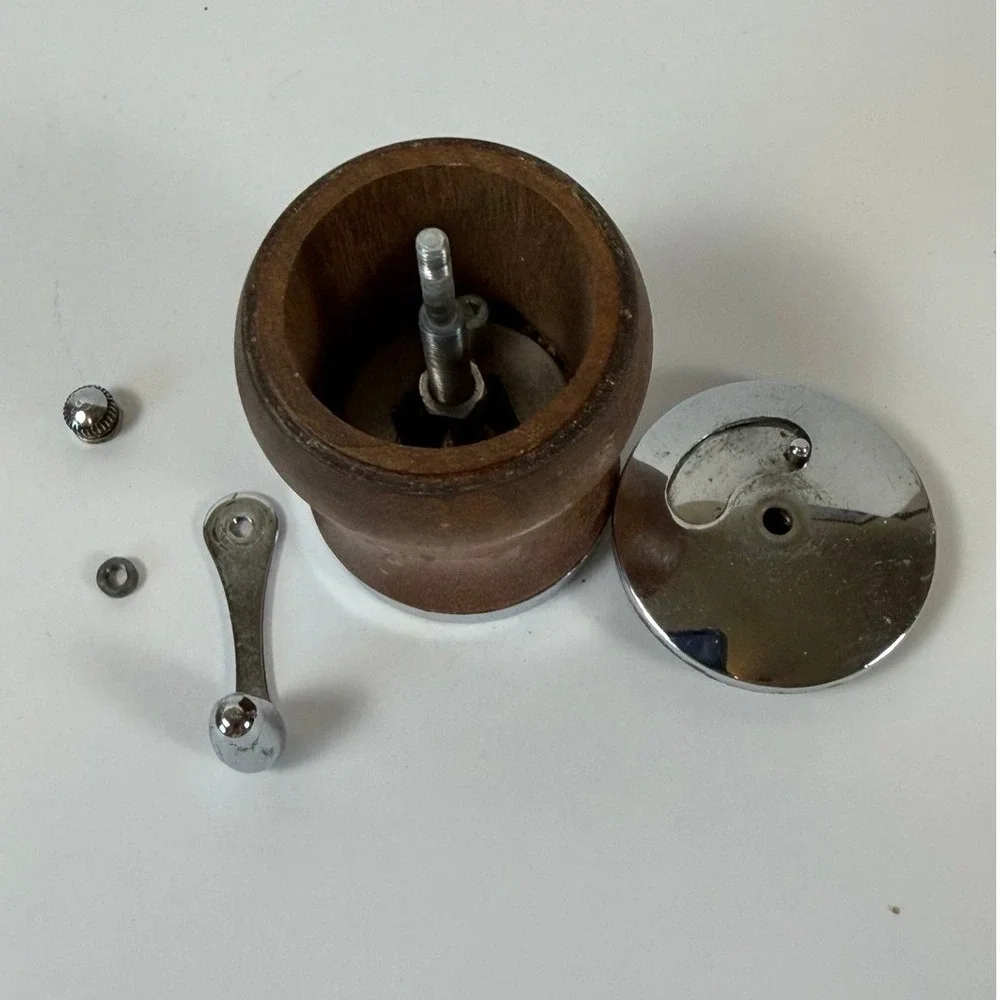 Vintage George S Thompson Salt and Pepper Grinder Mill Set
